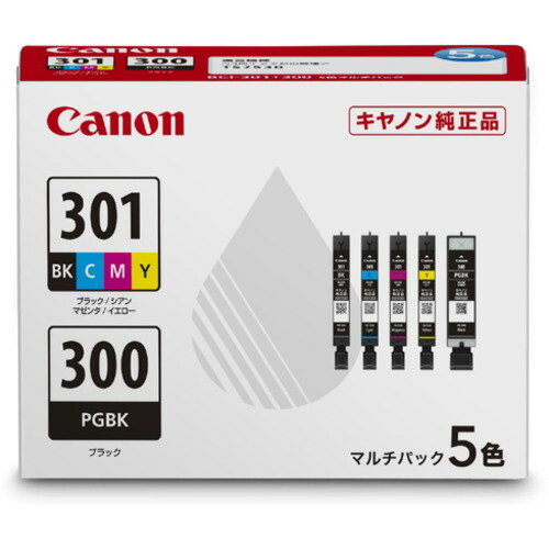 【5個仕掛ける】 キヤノン BCI-301+300／5MP インキ