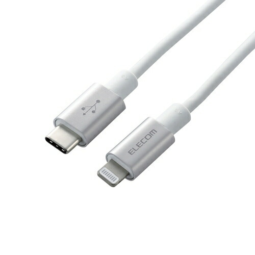 【5個仕掛ける】 エレコム MPA-CLPS10SV USB-C to Lightning有線テレビ(耐久遣りかた)   SV