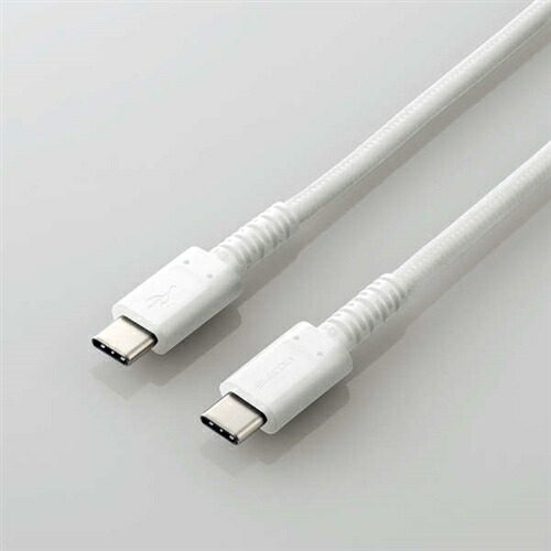 【10個書き割り】 エレコム MPA-CCS12PNWH USB2.0有線テレビ(C-C、PD相応う、高耐久) 1.2m 白いこと