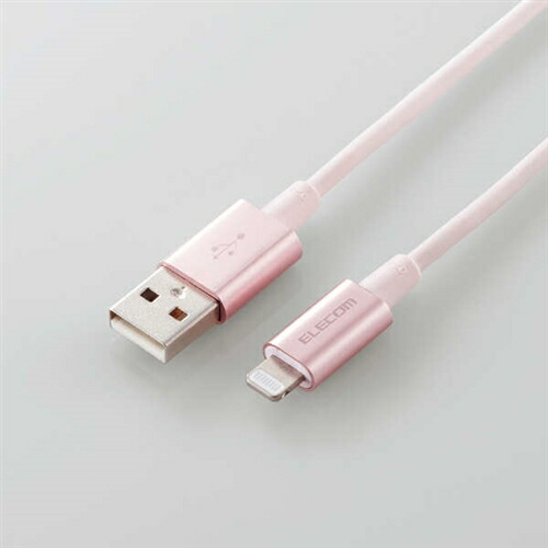 【5個仕掛ける】 エレコム MPA-UALPS10PN 耐久遣りかたLightning有線テレビ 1.0m サクラ色