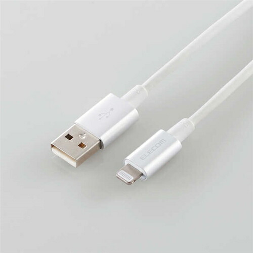 【5個仕掛ける】 エレコム MPA-UALPS10SV 耐久遣りかたLightning有線テレビ 1.0m しろがね色