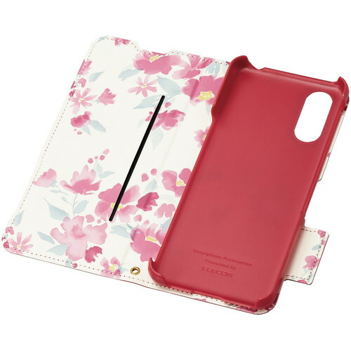 【10個セット】 エレコム PM-S224PLFUJPND シンプルスマホ6 ケース カバー レザー 手帳型 マグネット フラップ ディープピンク|むさしのメディア 店