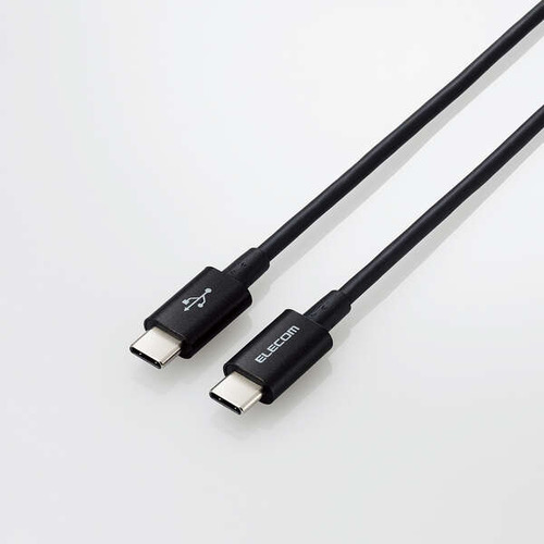 【10個書き割り】 エレコム MPA-CCYS20NBK USB2.0有線テレビ(証明品、C-C、やわらか耐久、USB PD相応う) 黒いこと MPACCYS20NBK