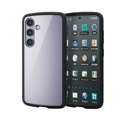【10個セット】 エレコム PM-G241TSLFCBK Galaxy S24 TOUGH SLIM LITE フレームカラー ストラップホールシート付 ブラック|むさしのメディア 店
