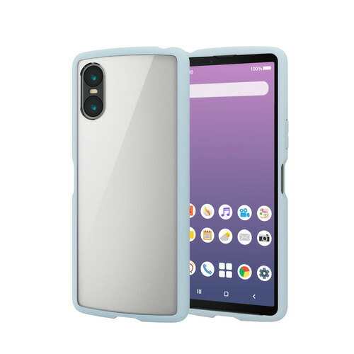 【10個セット】 エレコム PM-X241TSLFCBU Xperia 10 VI SO-52E ケース ハイブリッド カバー カメラレンズ保護設計 TOUGH SLIM LITE ブルー|むさしのメディア 店