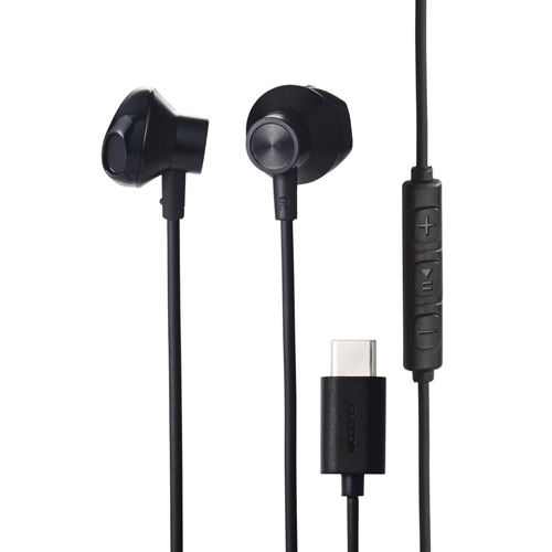 【5個セット】 エレコム EHP-DF13IMBK 高耐久 デジタル式USB Type-C(TM)ヘッドホン インナーイヤー型 ブラック｜むさしのメディア 店