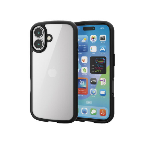 【10個セット】 エレコム PM-A24ATSLFCGBK iPhone 16 TOUGH SLIM LITE ハイブリッドケース フレームカラー｜むさしのメディア 店