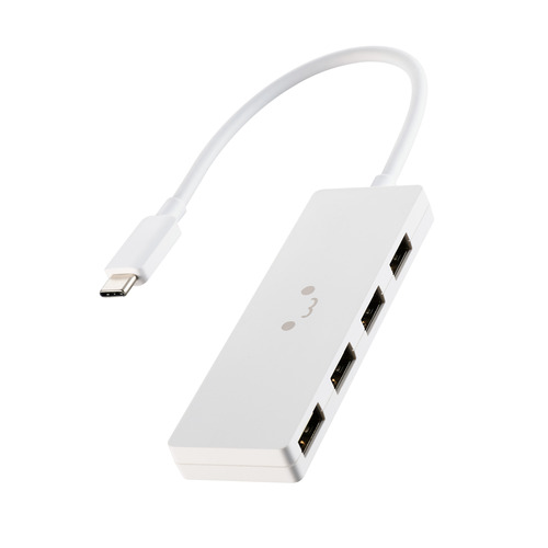 【10個セット】 エレコム U2HC-H040WF USB2.0ハブ Type-C 4ポート Windows・mac対応 ホワイト｜むさしのメディア 店