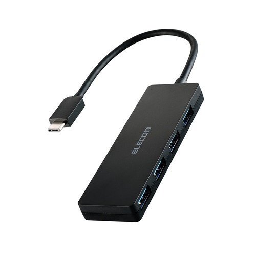 【5個セット】 エレコム U3HC-H040BK USBハブ 5Gbps対応 Type-C 4ポート Windows・mac対応 ブラック｜むさしのメディア 店