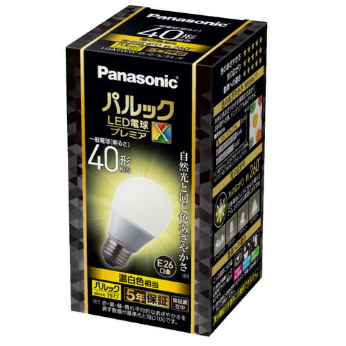 【10個仕掛ける】 パナソニック LDA5WWDGSZ4F パルック LED白熱電球 割り増し金X 4.9W 温白いこと好いかげんに 原則として白熱電球手合い E26口金 全道のり手合い