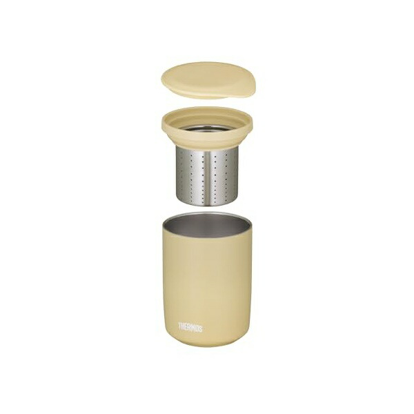 【3個仕掛ける】 サーモス 茶こし付き添い人 無意味さ断熱お茶タンプラー 500ml 真砂ベージュJTB-500FI SDBE