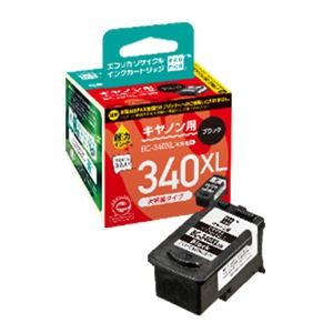 【5個セット】 インク エコリカ カートリッジ ECI-C340XLB-V キヤノン用リサイクルインク 大容量タイプ(ブラック)|むさしのメディア 店