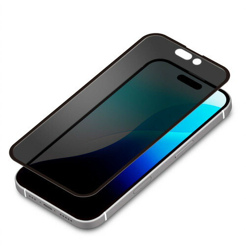 【10個仕かける】 PGA PG-24AGLF03MB iPhone 16/15用 液晶全面保護すること瑠璃 角欠けら押しとどめるPETひな形 Dragontrail [覗き見押しとどめる/高光輝] Premium Style スマートフォン・携帯電話アクセサリー-液晶保護フィルム