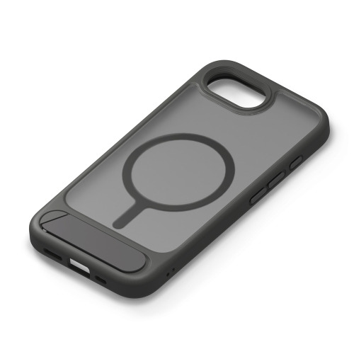 【5個仕掛ける】 PGA PG-25KMH09BK iPhone 16e用 MagSafe相応う 照明ランプ付変わり種入れもの  引っ敷き黒いこと