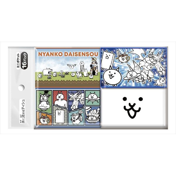 【60個セット】 にゃんこ大戦争 ミニポケットティシュ｜むさしのメディア 店
