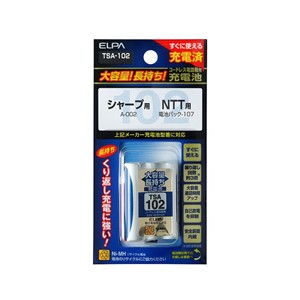 【10個セット】 ELPA TSA-102 電話子機用充電池｜むさしのメディア 店