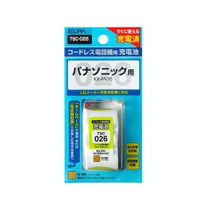 【10個セット】 ELPA TSC-026 電話子機用充電池｜むさしのメディア 店