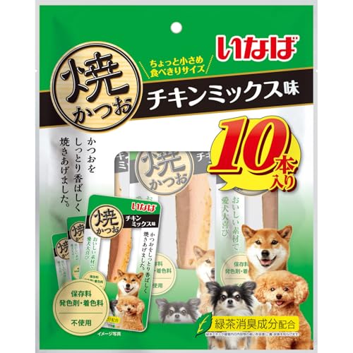 【12個セット】 いなば いなば 焼かつお チキンミックス味 10本｜むさしのメディア 店 9,987円