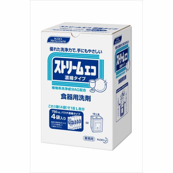 【4個仕掛ける】 流れエコ濃化印字機お役目用750ML×4 食器用中性洗剤