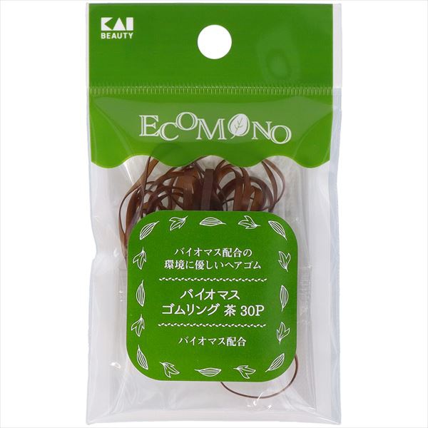【360個セット】 KQ3193 ECOMONO バイオマスゴムリング 茶|むさしのメディア 店