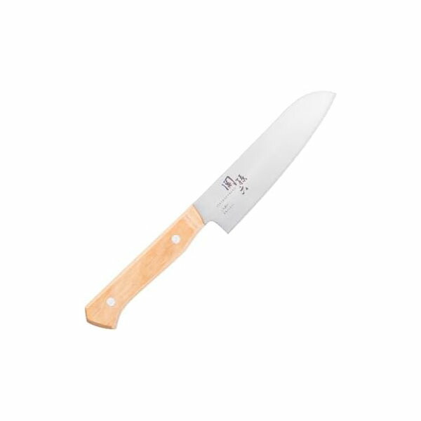 【10個書き割り】貝印 Kai Corporation KAI 小 三徳 まかない方 九寸五分 145粍 関孫六 しらあい 木材手持ち部分 モリブデン バナジウム ステンレス鋼 切り手鋼 日本製 AB5481 高品質