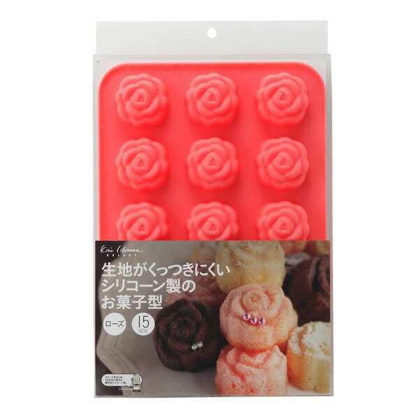 【10個書き割り】 貝印 御菓子 型 ケイ素樹脂製 御菓子型 サクラ色15個取り kai House SELECT DL-6249 貝印髪剃り サクラ色 ケイ素樹脂 ビスキット マドレーヌ 焼き御菓子 分かりやすい 御菓子工作 手作り バレンタイン 時短 助けになる マフィン型