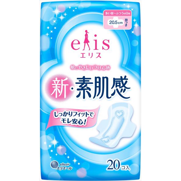 【36個セット】 エリス 新・素肌感 多い昼 羽つき｜むさしのメディア 店