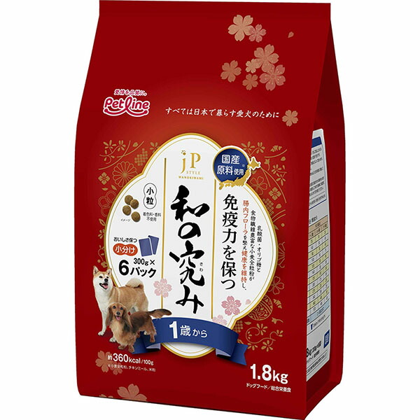 【3個仕掛ける】 愛玩動物生産ライン JP表現スタイル和の究み 素粒子 1歳から 1.8kg 300g×6 ジェーピースタイル 気取らない原料品処方せん 割り増し金ボンネット 素っ気ないボンネット 犬用ボンネット ドッグフード 組み入れる栄養物食 愛玩動物備品 犬備品 素っ気ない 国産 置き目品 飼い犬 ボンネット 全犬種用 厳選原料品