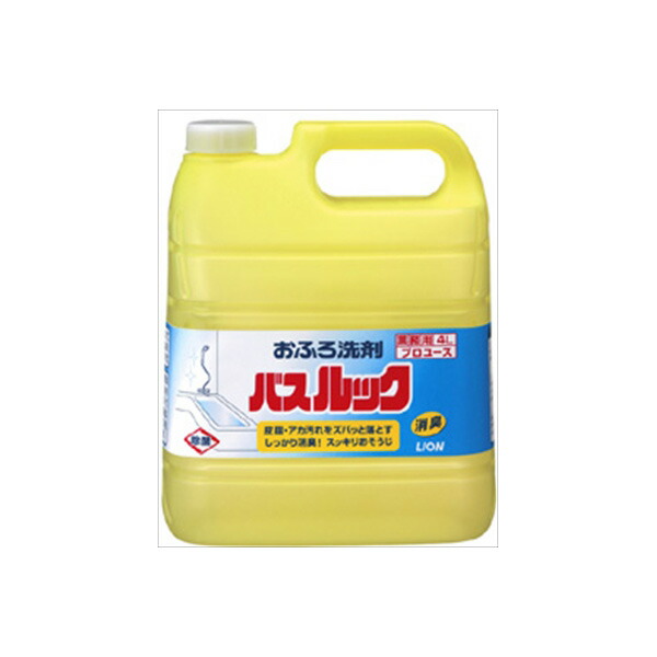 【10個セット】 業務用バスルック 4L ライオンハイジーン 住居洗剤・お風呂用|むさしのメディア 店