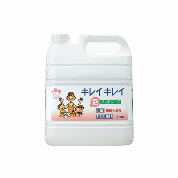 【3個セット】 業務用キレイキレイ泡ハンドソープフルーツミックスの香り4L ハンドソープ｜むさしのメディア 店