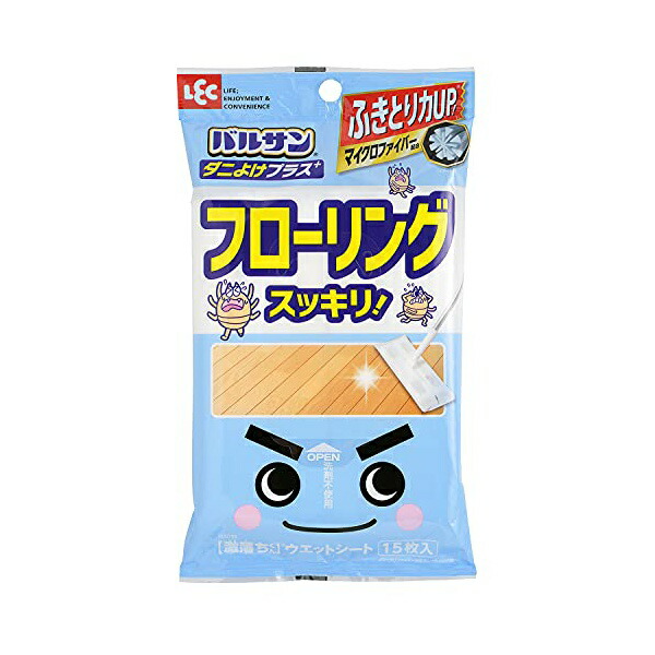 【60個書き割り】 レック 激挙げ句の果てくん GN 情の籠もった腰掛け 床用 壁蝨目よけつけ加える（15枚入） S00798 壁蝨目よけつけ加える フローリング バルサン フローリングワイパ 洗い濯ぎ装置 物の具 リビング 部屋の入り口 腰掛け 一緒になる養成 壁蝨目よけ 汚れた状態落とし フローリング腰掛け