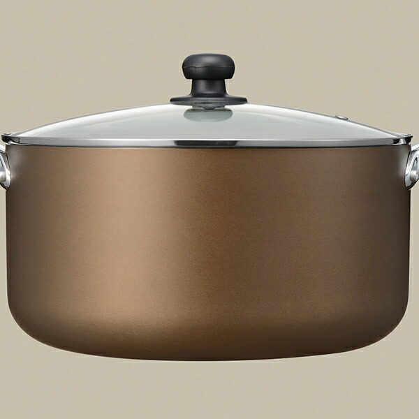 【4個セット】 和平フレイズ New おおらか鍋　IH対応 深型 両手鍋 内径30cm RB-2506 大きい鍋 大量 調理 おでん カレー シチュー 内面ふっ素 汚れにくい おおらか鍋 ブラウン 深型両手鍋 両手 両手なべ ガス火 オール熱源 キッチン｜むさしのメディア 店