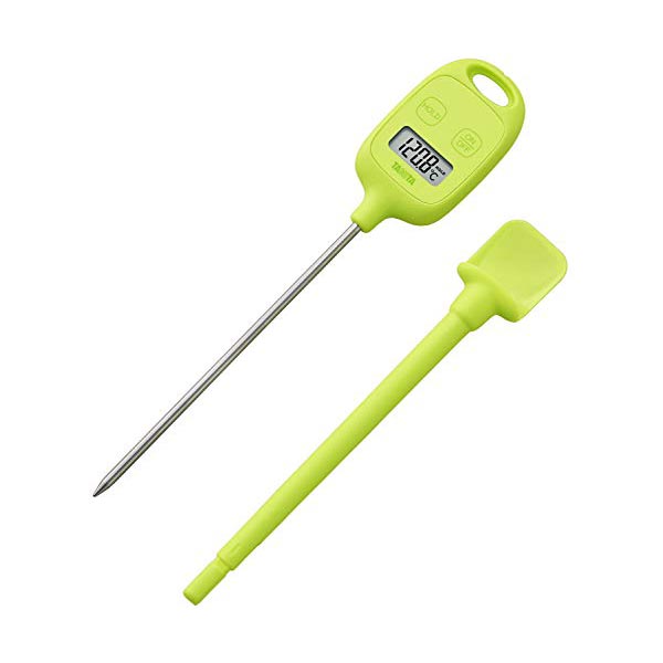 【10個セット】 タニタ 温度計 料理 調理 50~240度 グリーン TT-583 GR スティック温度計 お湯 チョコレート スティック 計量 ミルク キャップ付き キッチン 品番 新生活 ブルー 揚げ物 キッチン家電 デジタル 調理小物 看護 病院 高品質|むさしのメディア 店