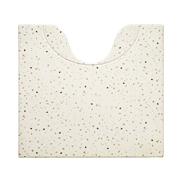 【20個セット】 オカトー ピタっPVCトイレマット 55×60cm テラゾー トイレマット 拭ける 北欧 撥水 はっ水 おそうじ 掃除 抗菌 防臭 インテリア 北欧柄 カラフル 冷え対策 ビニール 滑り止め オールシーズン キッズ 子供 飛び散り 防止|むさしのメディア 店