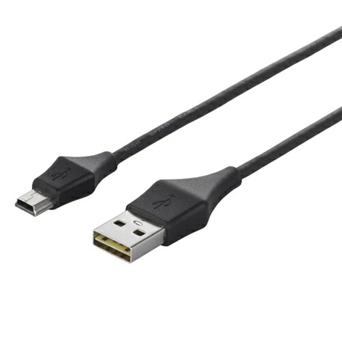 【10個セット】 バッファロー BSUAMNDU210BKA どっちもUSBコネクター採用 USB2.0ケーブル（A to miniB） 1.0m ブラック
