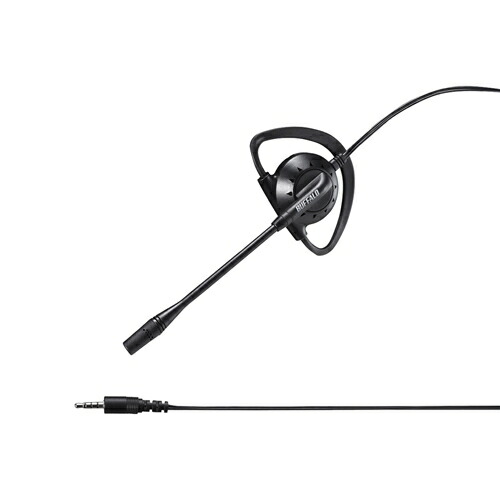 【10個セット】 バッファロー BSHSECM100BK 片耳イヤフック式モノラルヘッドセット ブラック｜むさしのメディア 店