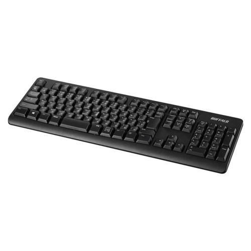 【10個セット】 BUFFALO BSKBW120BK 無線2.4GHz テンキー付きキーボード 日本語配列 ブラック｜むさしのメディア 店