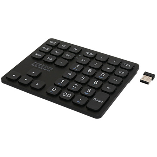 【3個セット】 ミヨシ TEN24G02/BK 2.4GHz方向キー付きワイヤレステンキー ブラック|むさしのメディア 店