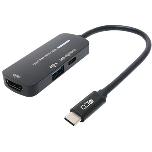 【10個書き割り】 ミヨシ USA-PHA1 USB Type-C - USB A／HDMI取り替えっこアダプター USB PD申し受ける相応う USAPHA1
