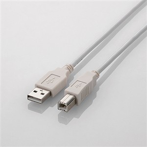 【10個セット】 エレコム U2C-BN10WH USB2.0ケーブル 1.0m ホワイト