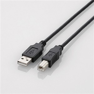 【10個セット】 エレコム U2C-BN15BK USB2.0ケーブル 1.5m ブラック