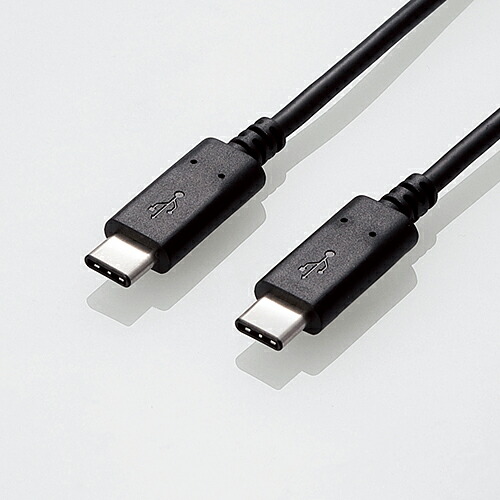 【5個書き割り】 エレコム USB3-CC5P10NBK USB3.1有線テレビ(Type-C-TypeC) 1.0m