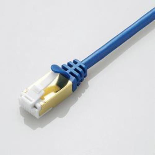 【10個セット】 エレコム LD-TWSST/BM05 ツメ折れ防止スリムLANケーブル(Cat7対応) 0.5m ブルーメタリック｜むさしのメディア 店 10,260円