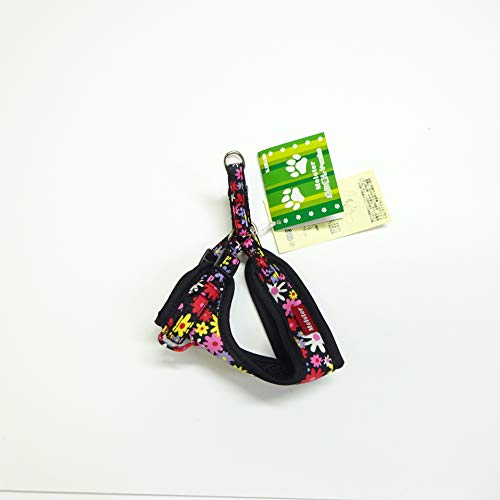 【12個仕掛ける】 カワノ製作 M2957BKマイスターソフティハーネスSSお花 胴輪・ハーネス-犬用品-首輪・胴輪・リード