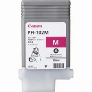 【10個書き割り】 インキ キヤノン 純然たる インキ貯蔵タンク 薬莢 PFI-102M imagePROGRAF用インキ貯蔵タンク 染め料マゼンタ 130ml