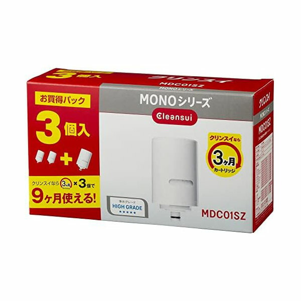 【2個セット】クリンスイ 浄水器 蛇口直結型 MONOシリーズ 交換カートリッジ MDC01SZ 高品質|むさしのメディア 店