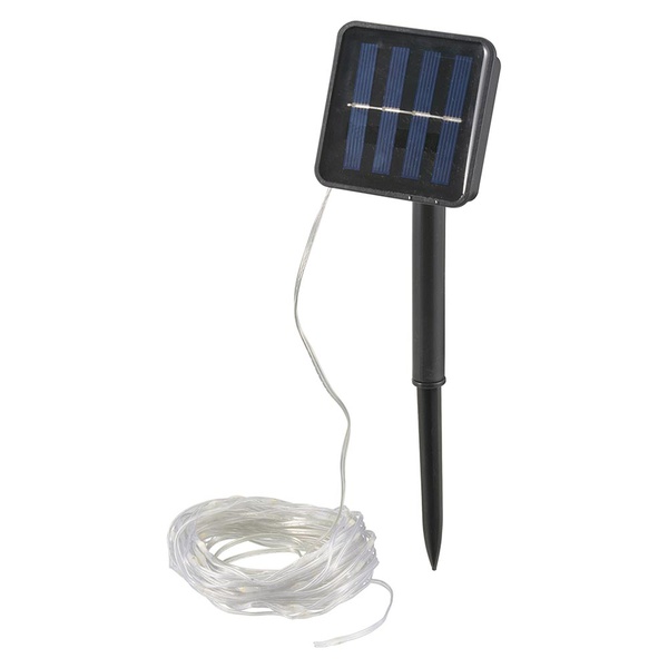 【10個セット】 オーム電機 SL-YG05SL2A ソーラー充電式LEDストリングライト (明暗センサー付/ストリング長さ12m/保護等級IPX5)｜むさしのメディア 店