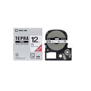 【10個セット】 白ラベルテープ 「テプラPRO」(白テープ／黒文字／12MM幅／ロングタイプ) SS12KL｜むさしのメディア 店