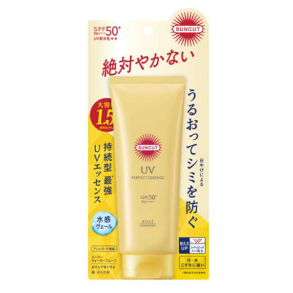 【10個セット】 コーセーコスメポート サンカットR パーフェクトUV エッセンス 120G 日焼け止め ウォータープルーフ 紫外線 コスメポート 無香料 ヒアルロン酸 日焼け 全身 パーフェクト スキンケア 日やけ止め サンケア 耐久性 サンカット｜むさしのメディア 店