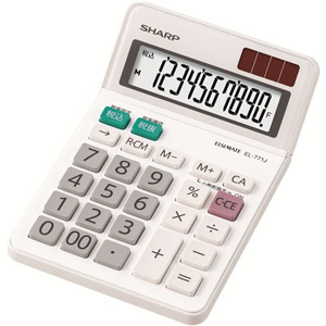 【10個セット】 シャープ EL-771-JX 電卓 ミニナイスサイズタイプ 10桁|むさしのメディア 店